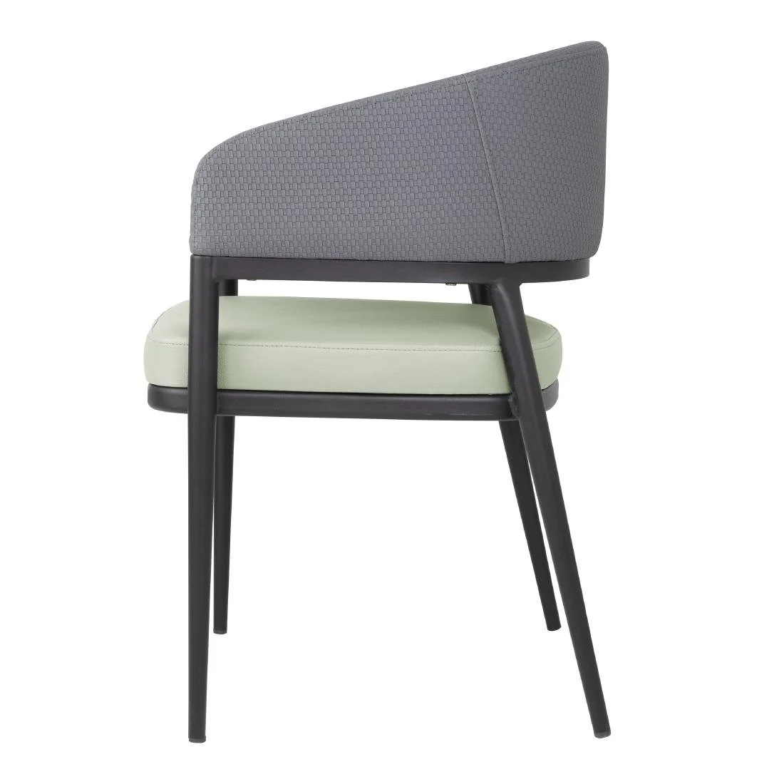 Bolero Meridian Interior Chairs - Pistachio Grey (2 Pack) - Image 4
