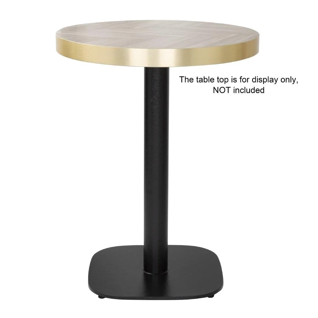 Bolero Black Cast Iron Table Base 720x420mm - Image 3