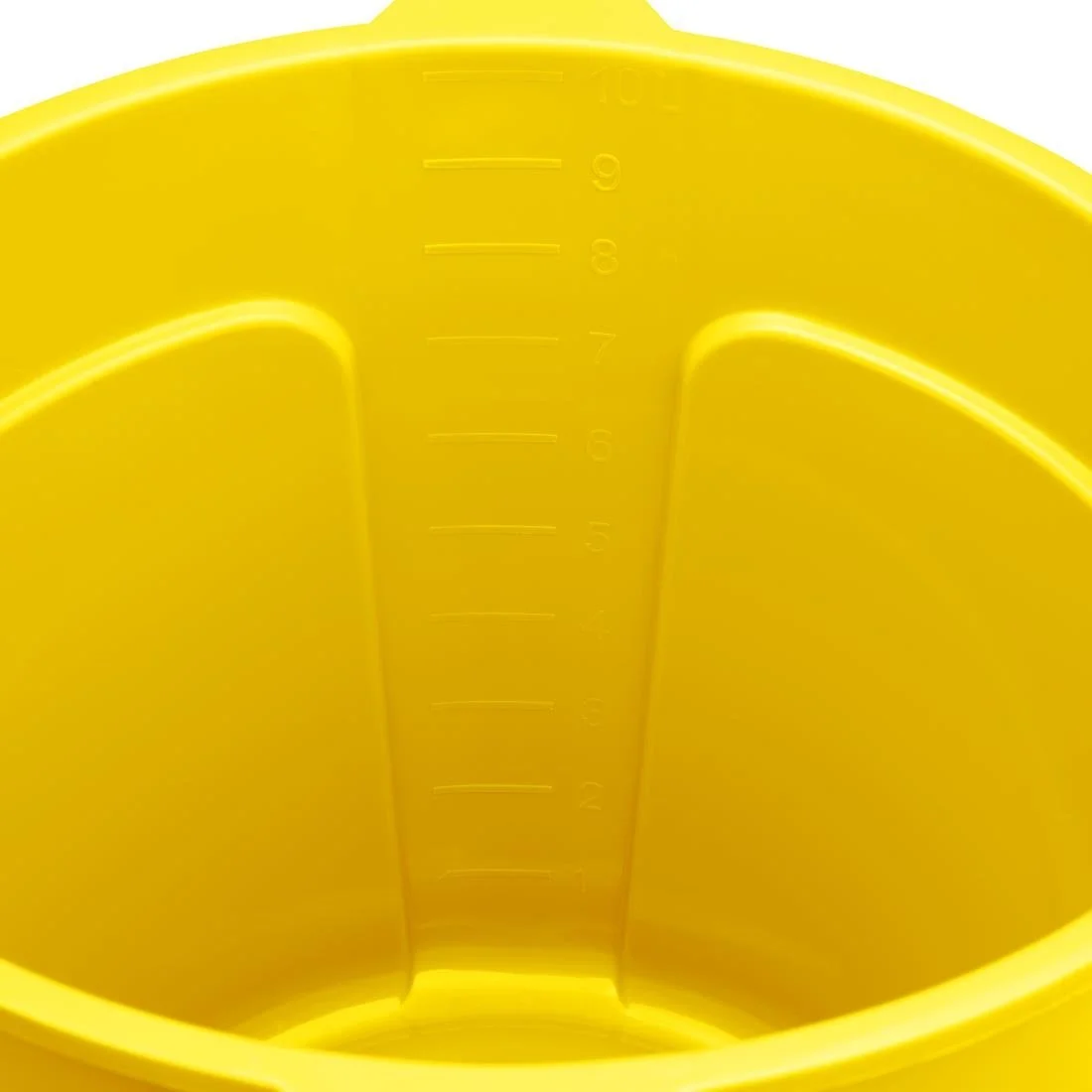 Jantex Yellow Graduated Bucket with Pouring Lip 10ltr - Image 4