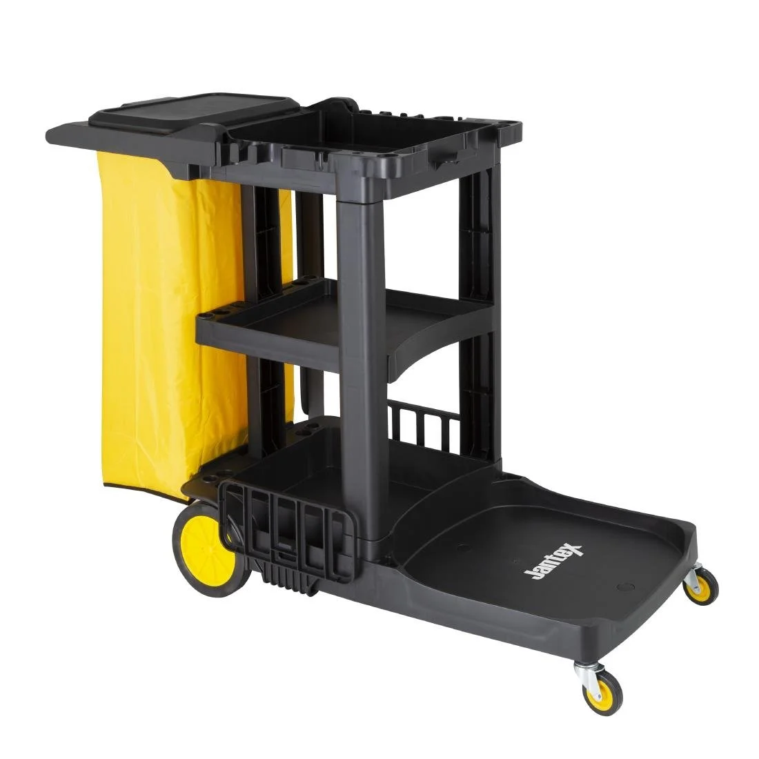 Jantex Cleaning Trolley Black - Image 1