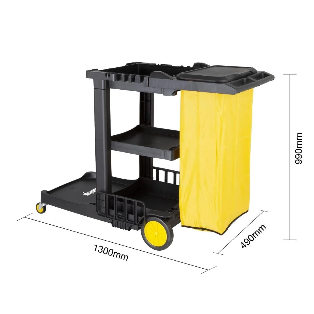 Jantex Cleaning Trolley Black - Image 5