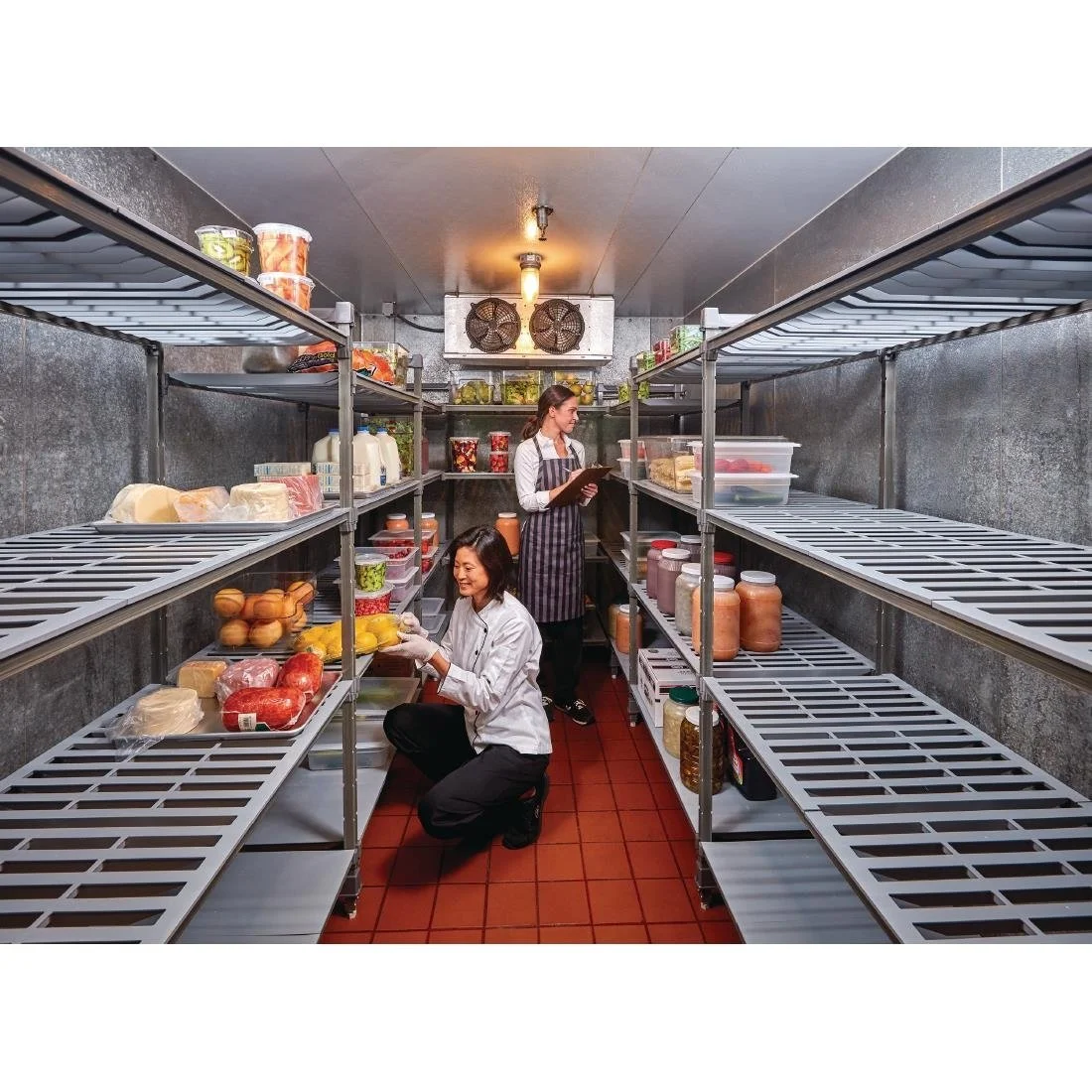 Cambro Camshelving Basics Plus Add-On Unit 4 Tier With Vented Shelves 1630H x 610D mm - Image 5