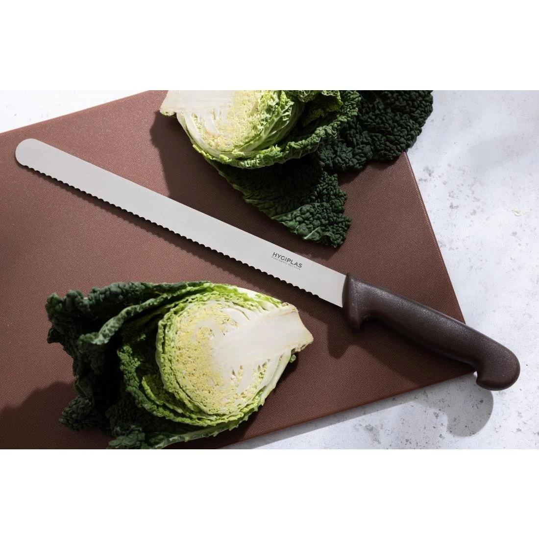 Hygiplas Serrated Slicer Brown 30cm - Image 6