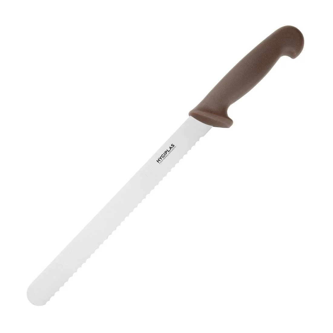 Hygiplas Serrated Slicer Brown 24.8cm - Image 1