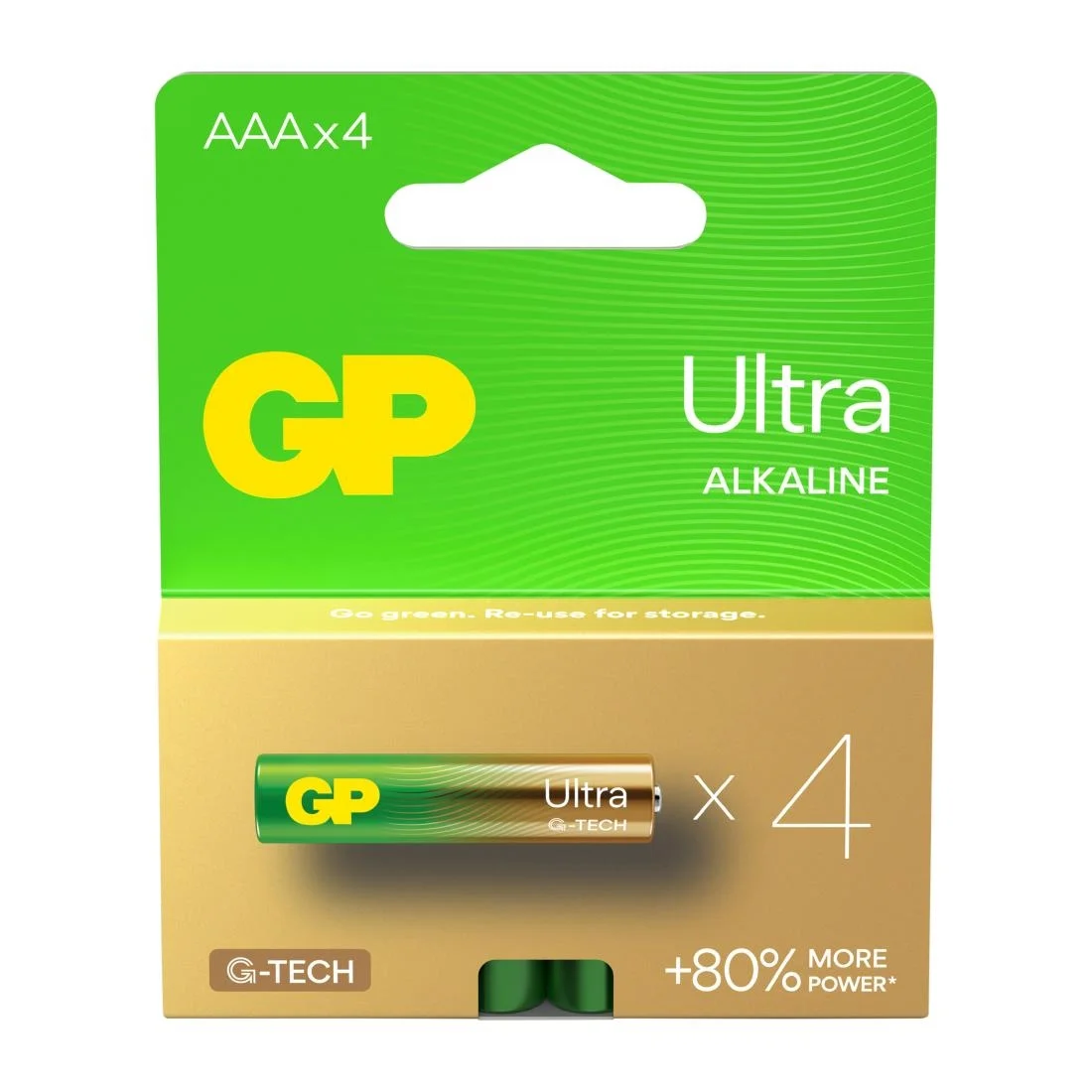 GP Ultra G-Tech Battery AAA (4 Pack) - Image 2