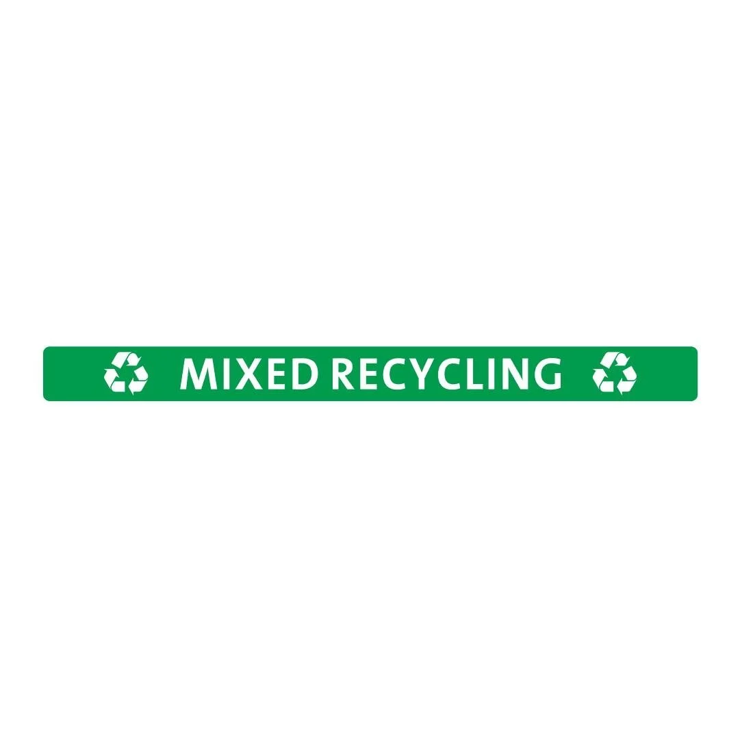 Jantex Slim Bin Lid Mixed Recycling Label - Image 1