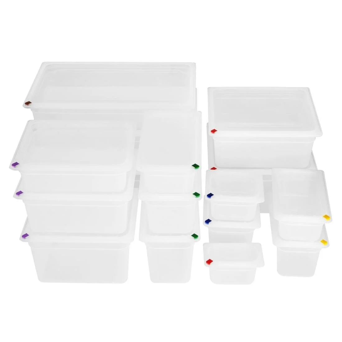 Hygiplas Click Polypropylene 1/1 Gastronorm Tray 200mm (2 Pack) - Image 5