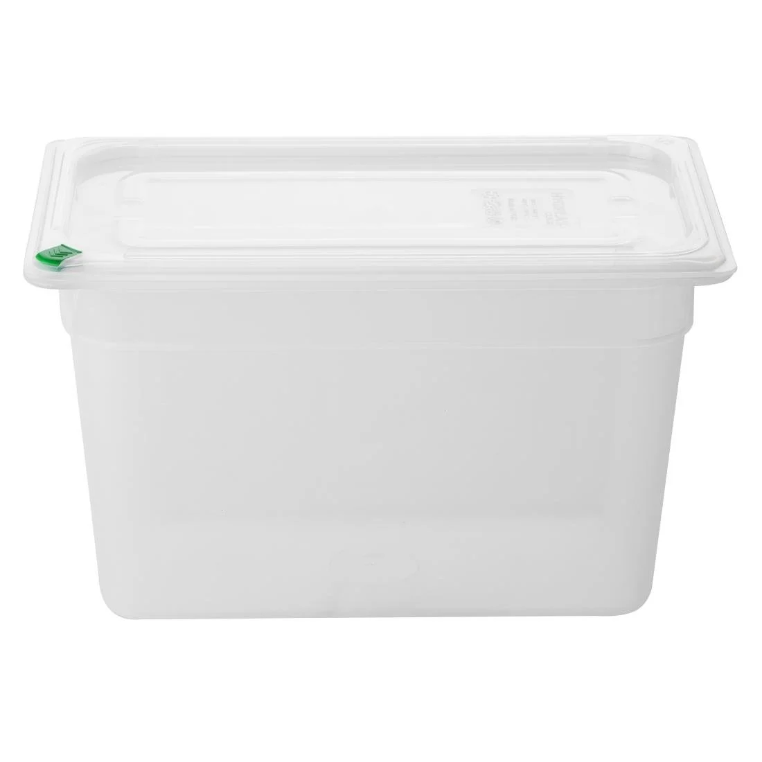 Hygiplas Click PP GN Container 1/3 with Lid & 7 Colour Clips 200mm 6.9Ltr (4 Pack) - Image 1