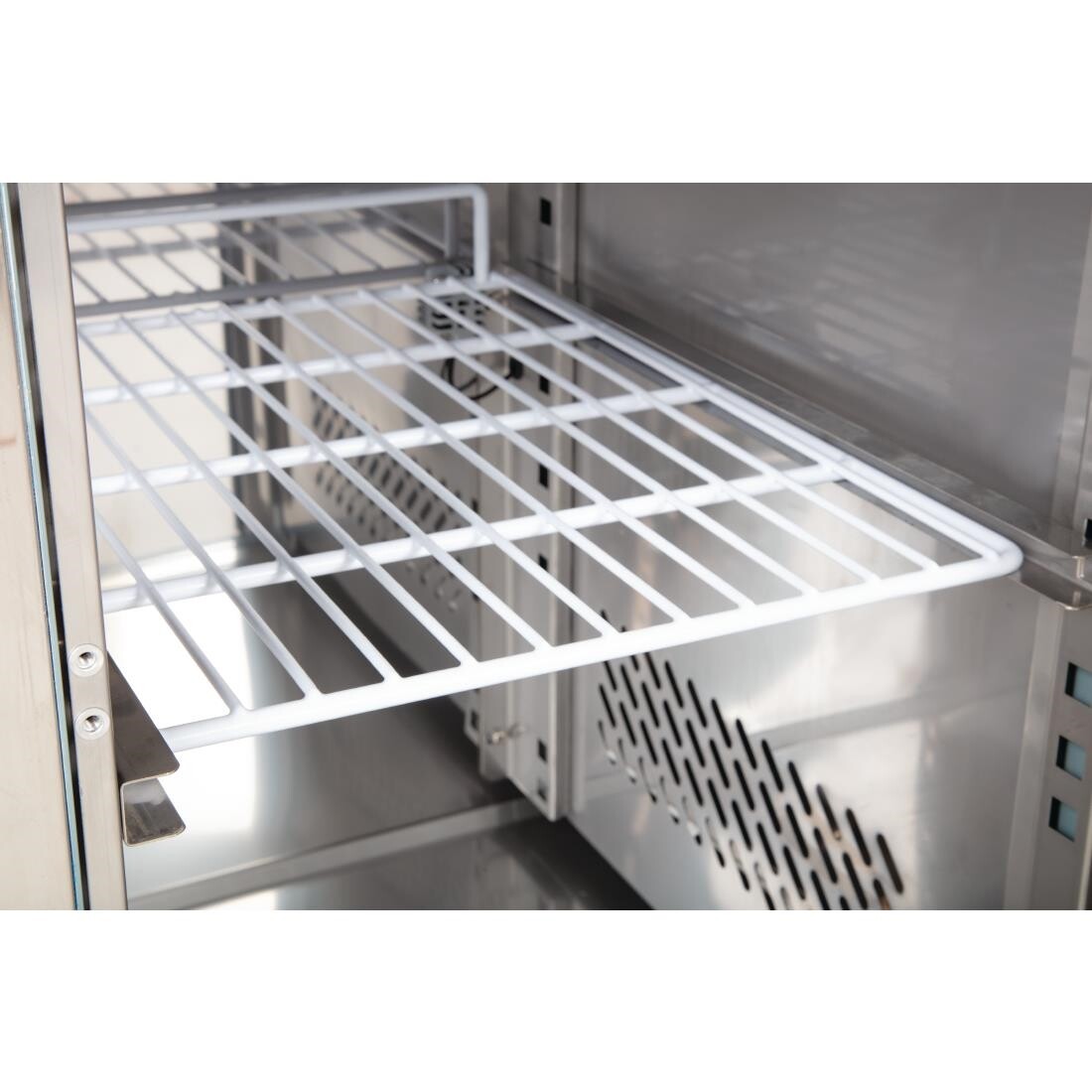 Polar 2 Door Counter Fridge 228Ltr