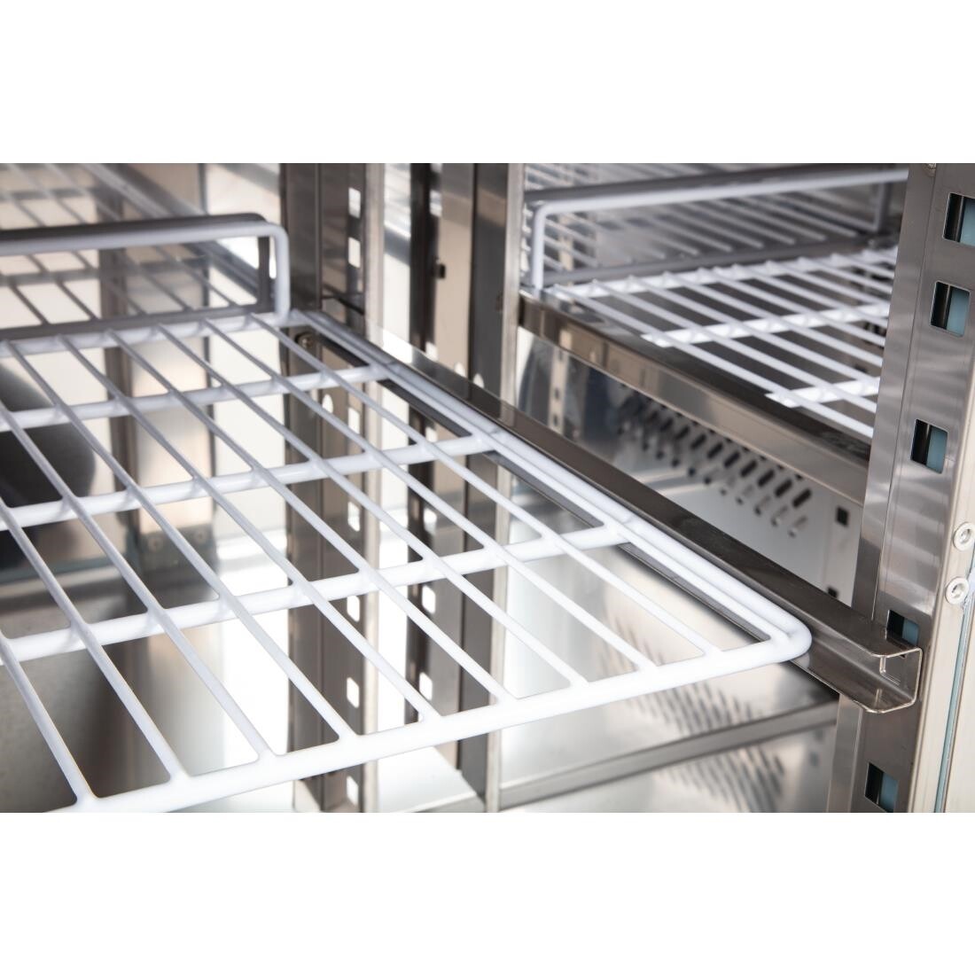 Polar 2 Door Counter Fridge 228Ltr