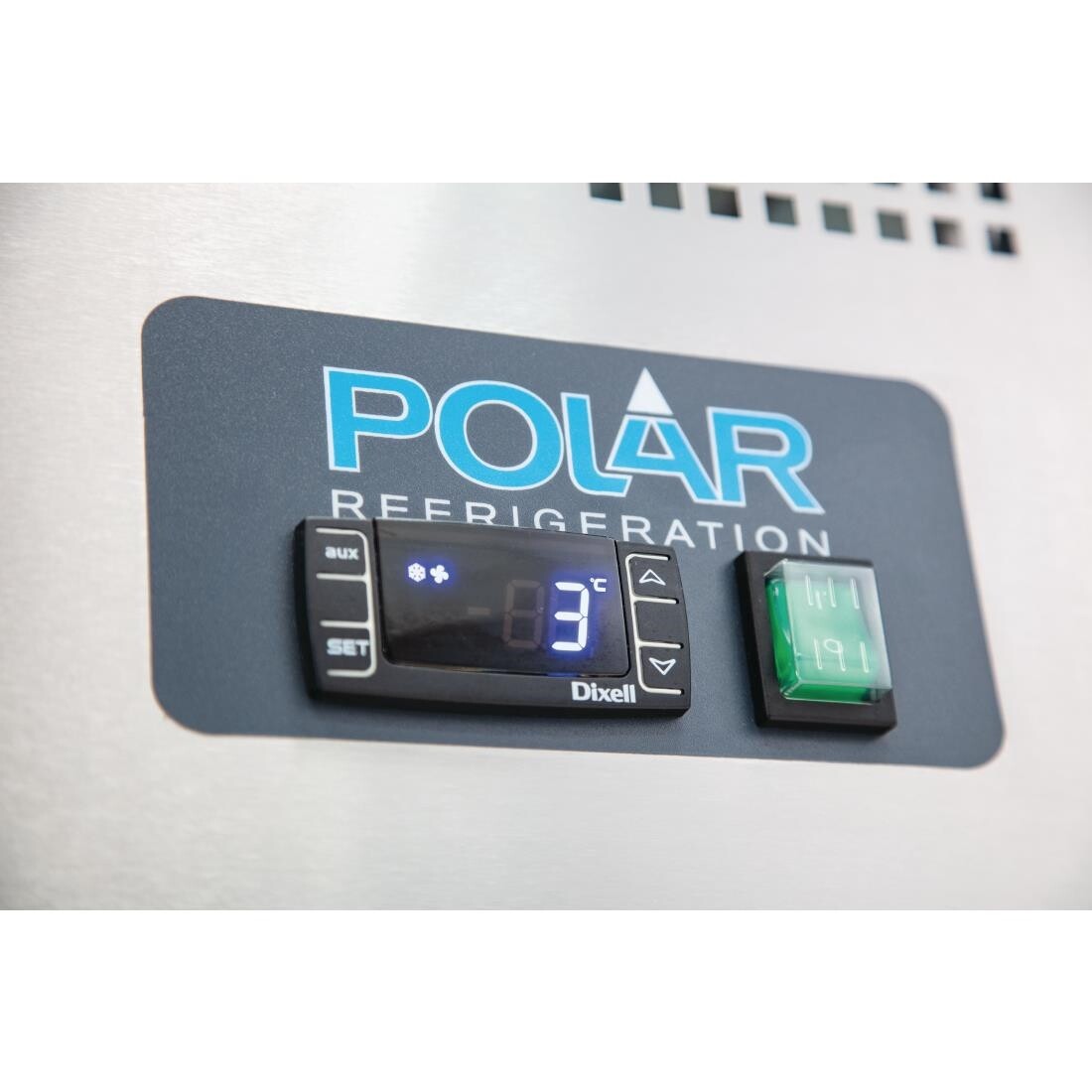 Polar 2 Door Counter Fridge 228Ltr