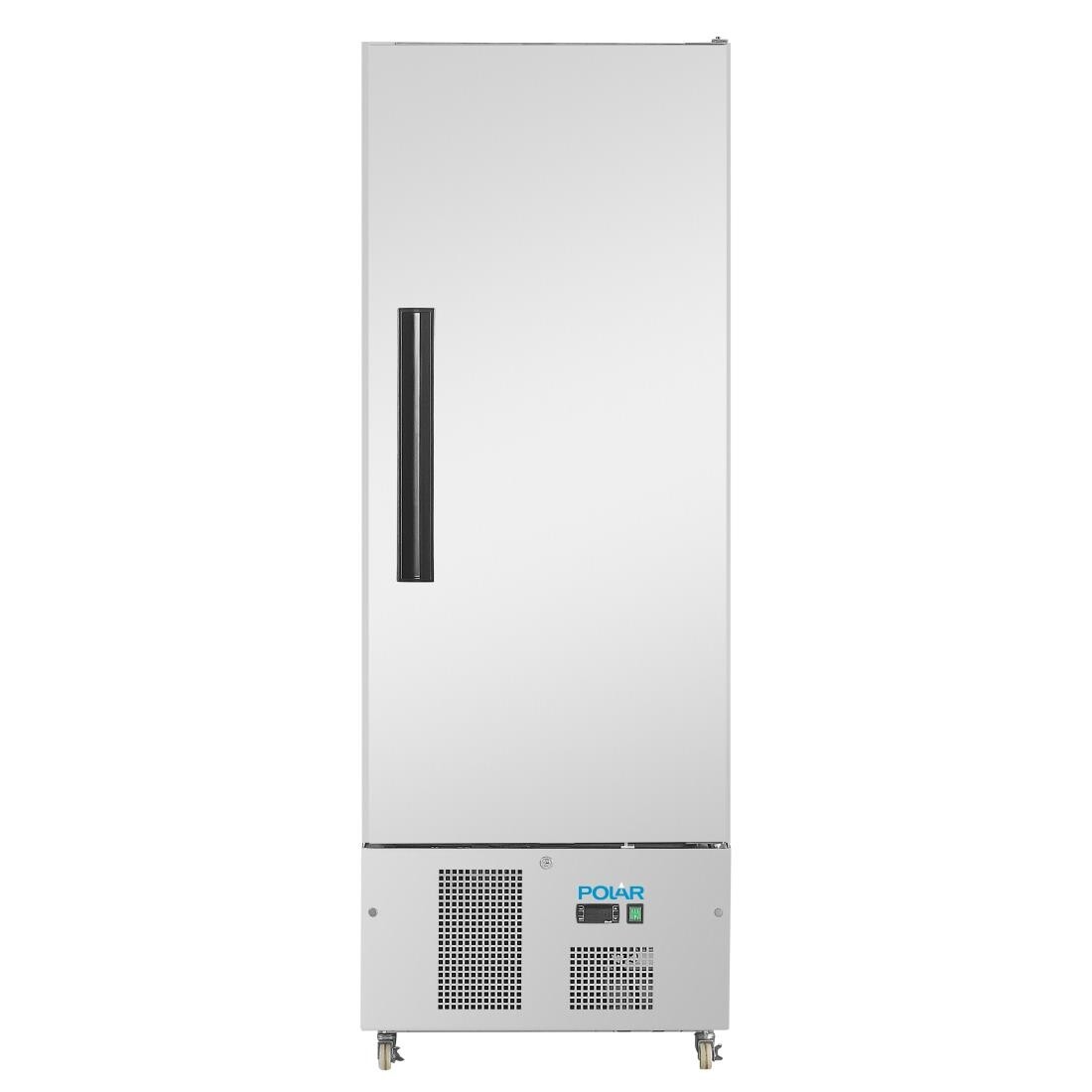 Polar Single Door Slimline Fridge Stainless Steel 440Ltr