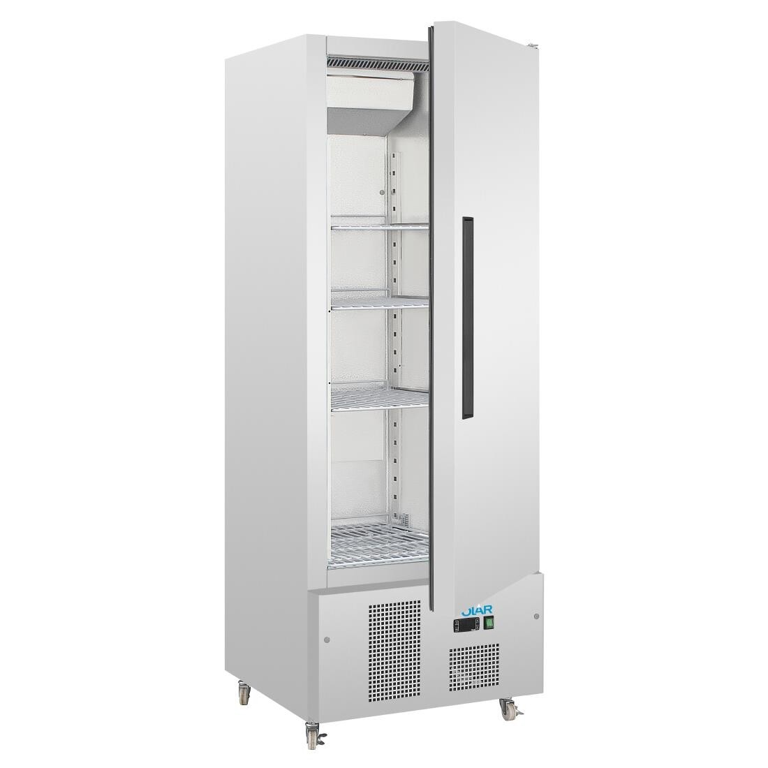 Polar Single Door Slimline Fridge Stainless Steel 440Ltr