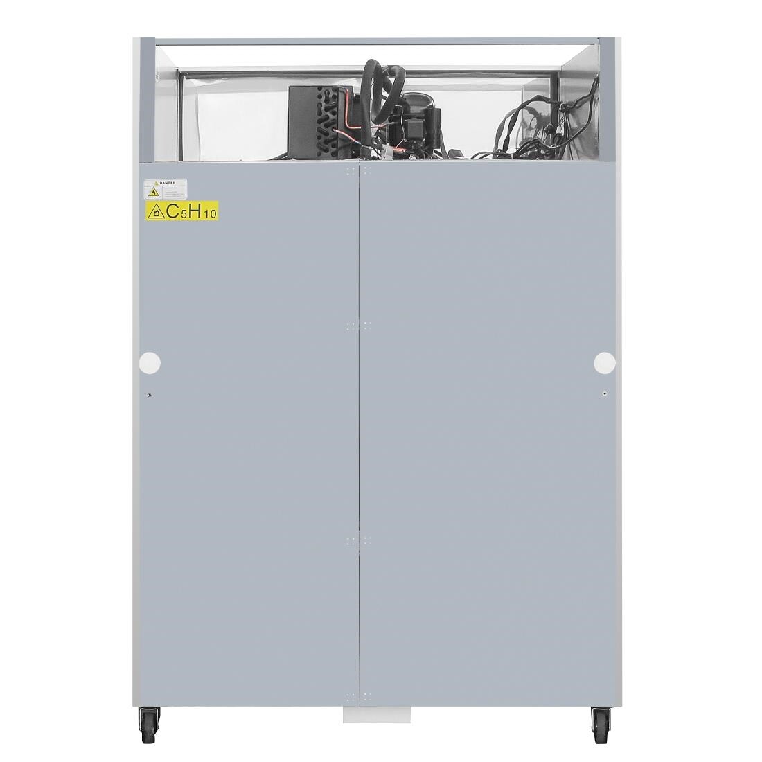 Polar Double Door Fridge Stainless Steel 1200Ltr