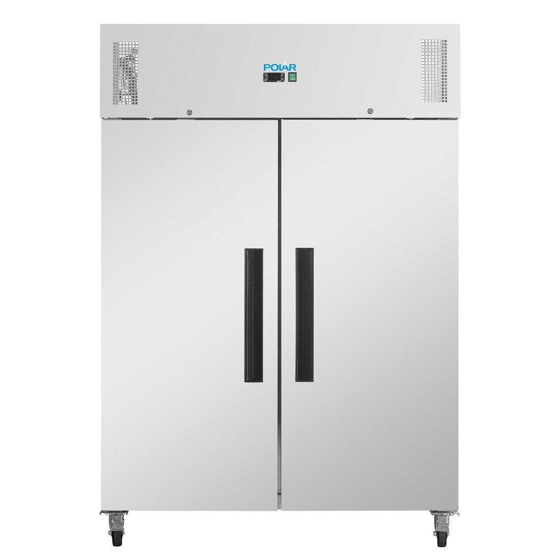 Polar Double Door Freezer Stainless Steel 1200Ltr