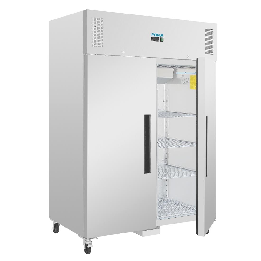 Polar Double Door Freezer Stainless Steel 1200Ltr