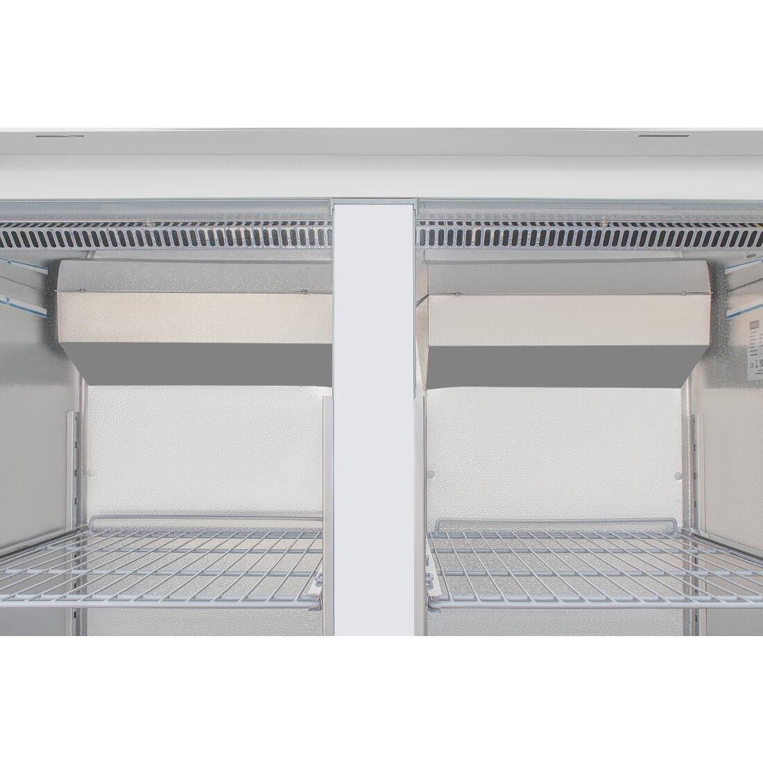 Polar Double Door Freezer Stainless Steel 1200Ltr