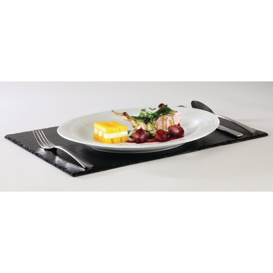 APS 1/2GN Slate Melamine Platter