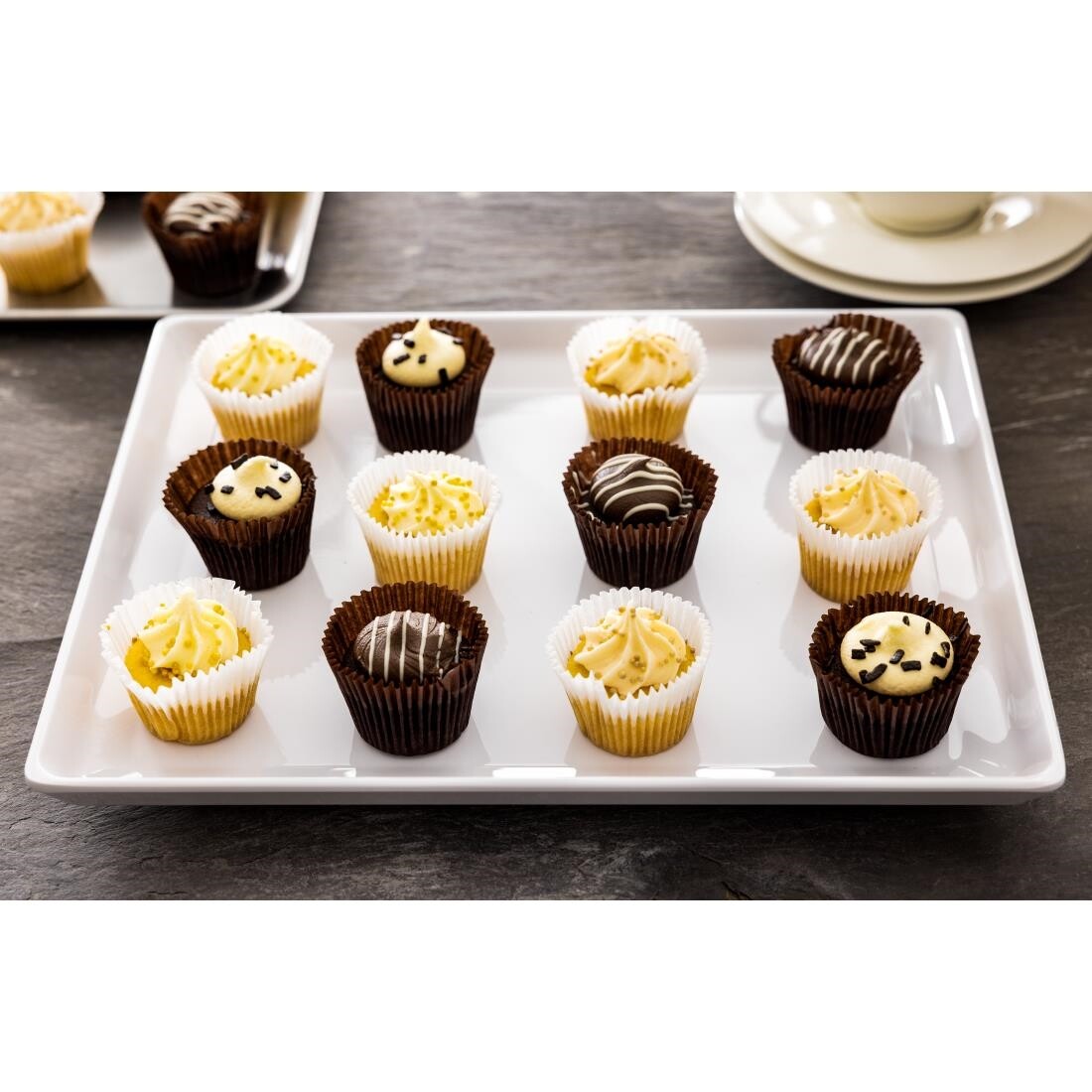 APS Float White Melamine Tray GN 1/2