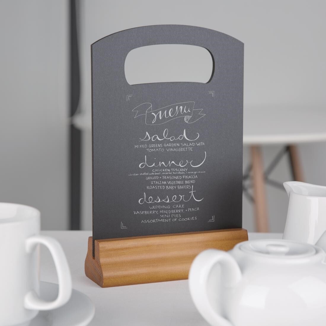 Olympia Freestanding Table Top Blackboard 225 x 150mm