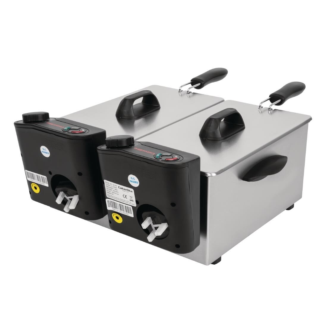 Caterlite Light Duty Double Tank Countertop Fryer 2 x 3.5Ltr