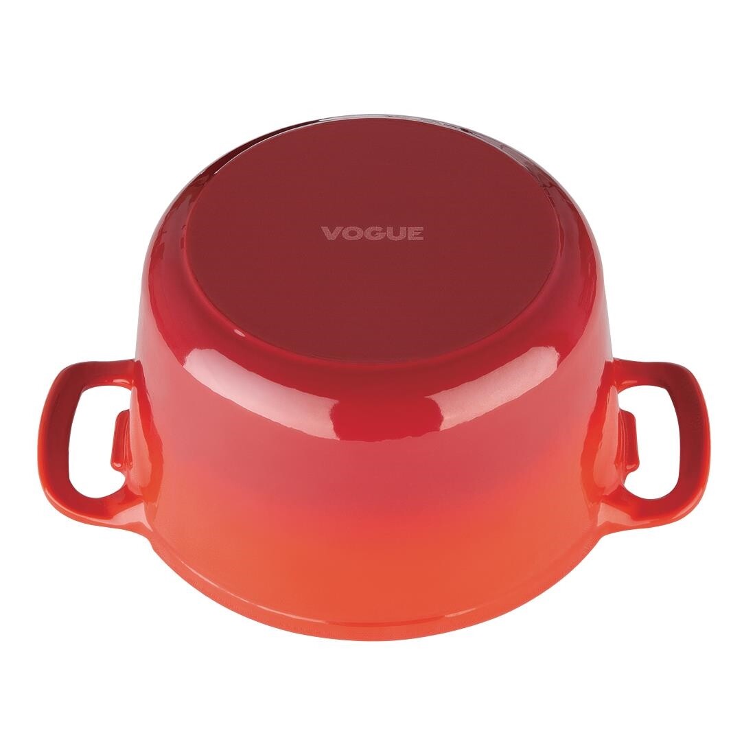 Vogue Red Round Casserole Dish 4Ltr