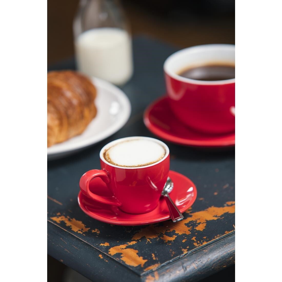 Olympia Cafe Espresso Cups Red 100ml
