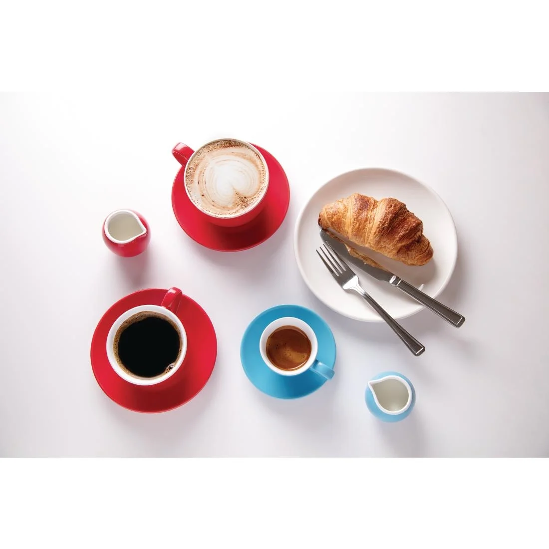 Olympia Cafe Espresso Cups Blue 100ml