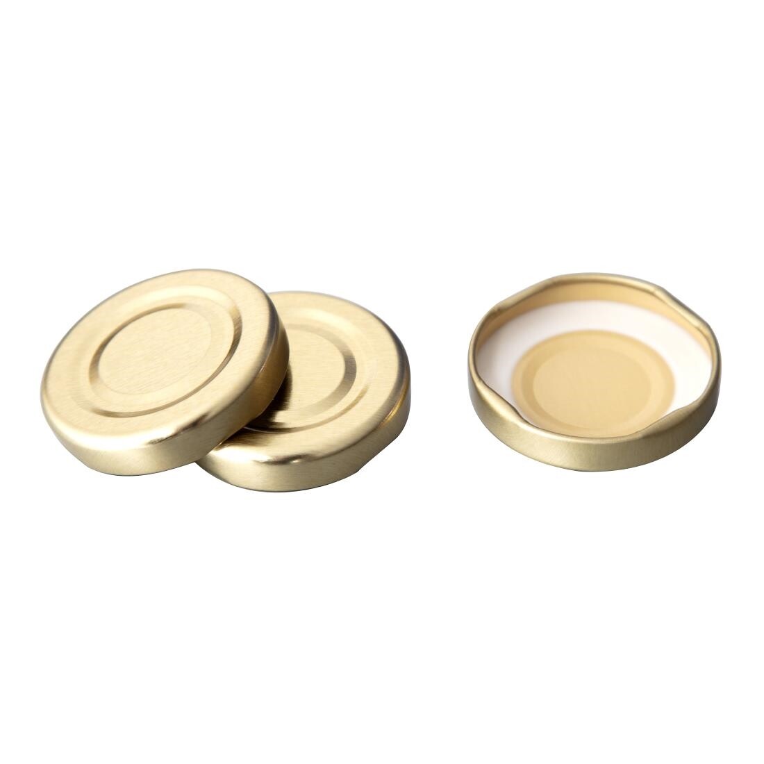 Gold Cap for Mini Milk Bottles