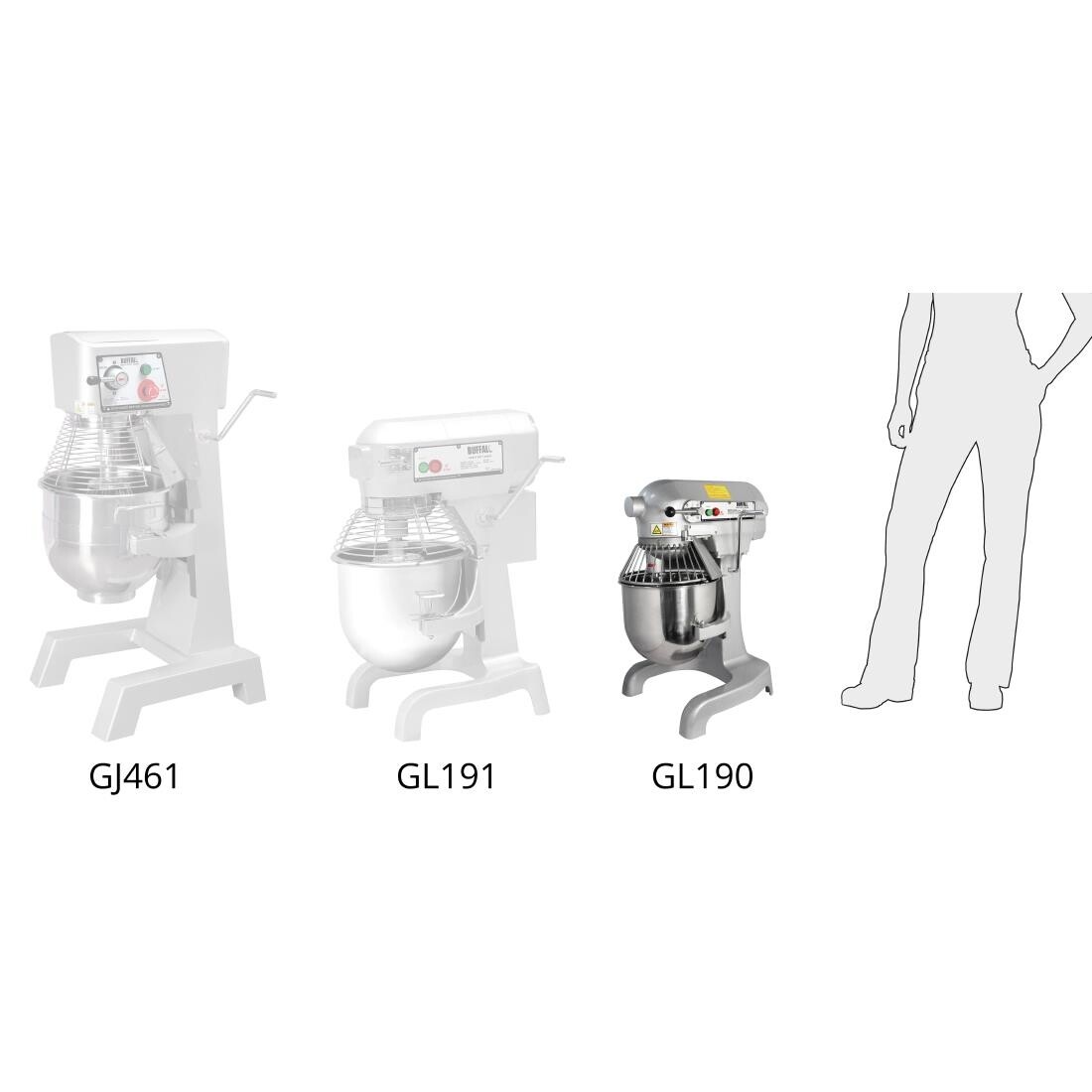 Buffalo Planetary Mixer 10Ltr 550W