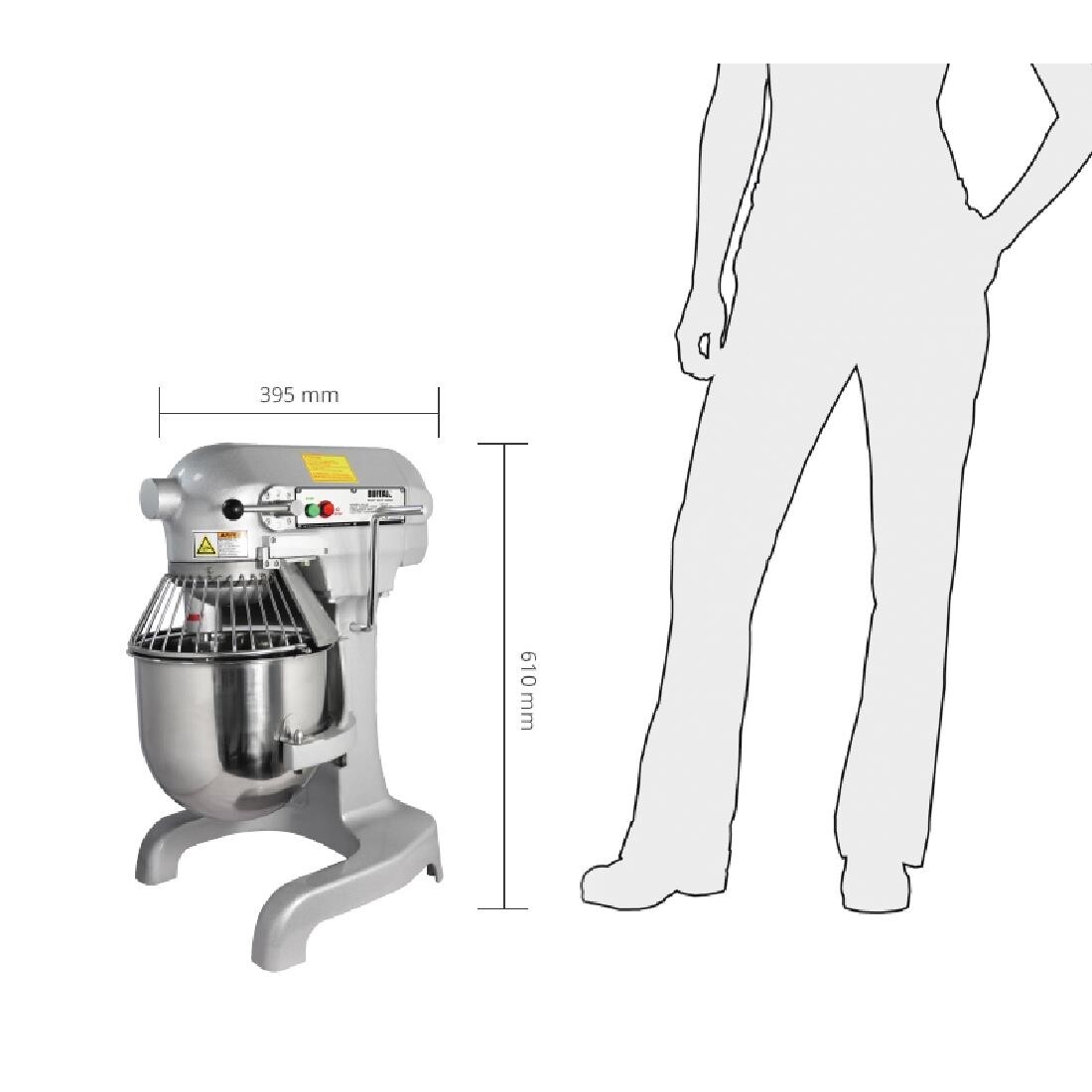 Buffalo Planetary Mixer 10Ltr 550W