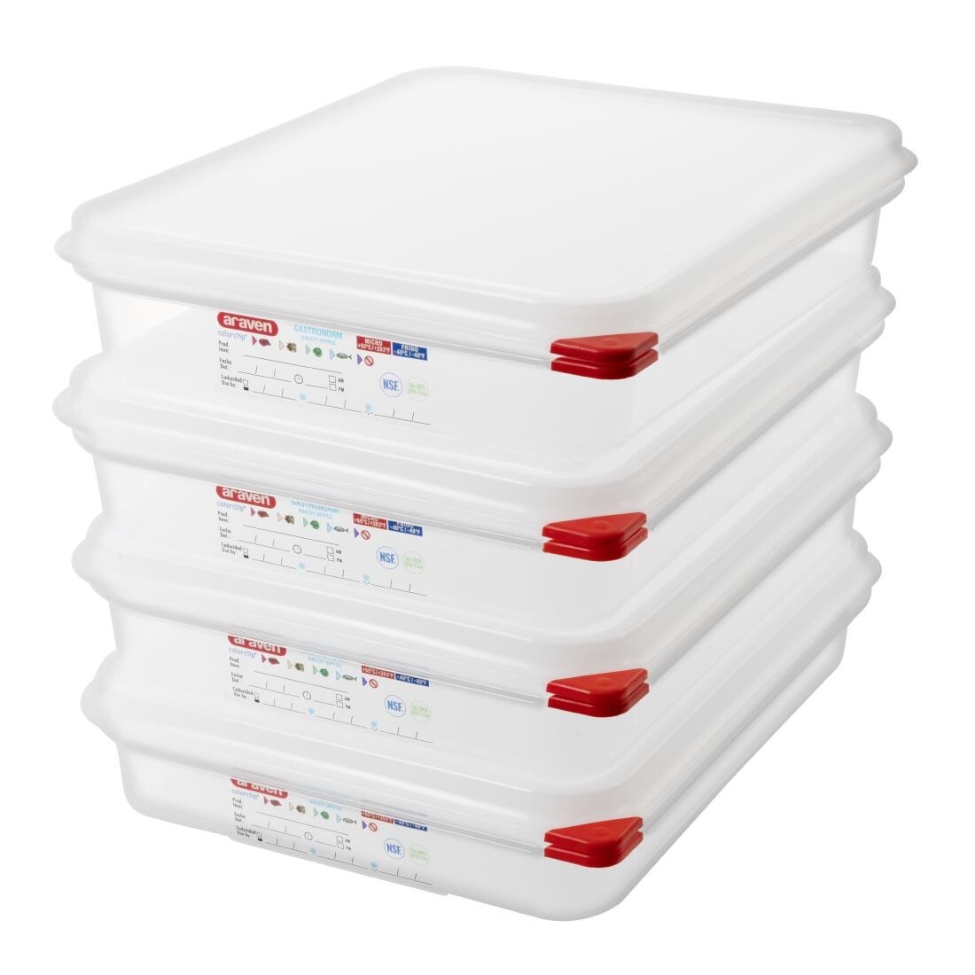 Araven 1/2 GN Food Containers 4L With Lid