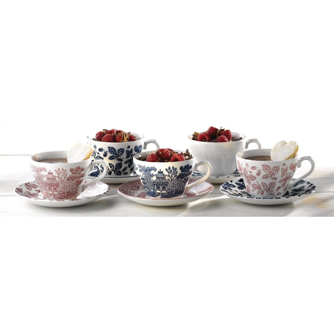 Churchill Vintage Prints Willow Georgian Teacup Blue 200ml