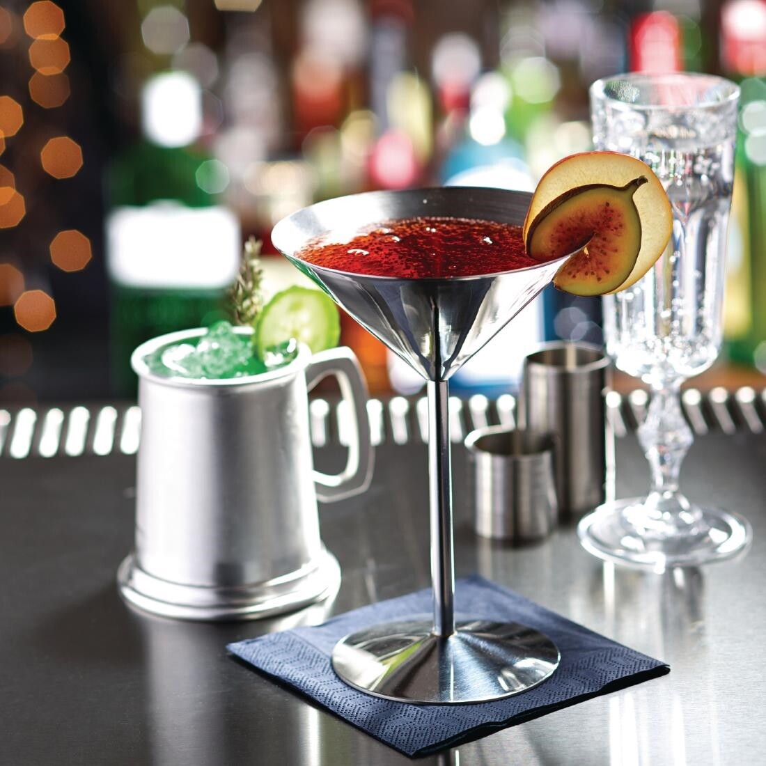 Utopia Stainless Steel Martini Glass 240ml