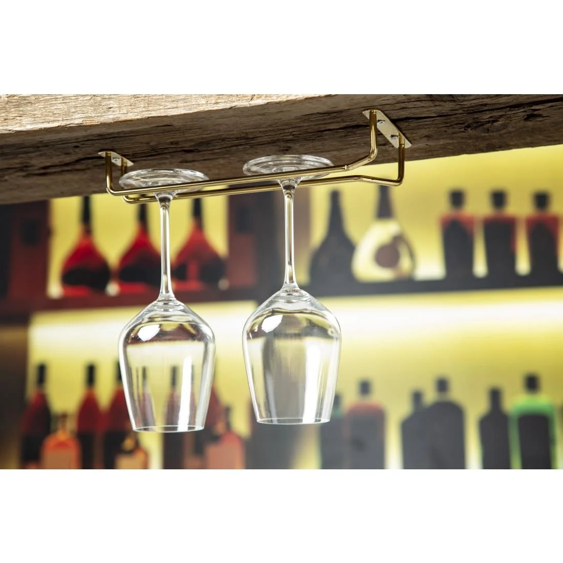 Beaumont Brass Wine Glass Rack - Image 7