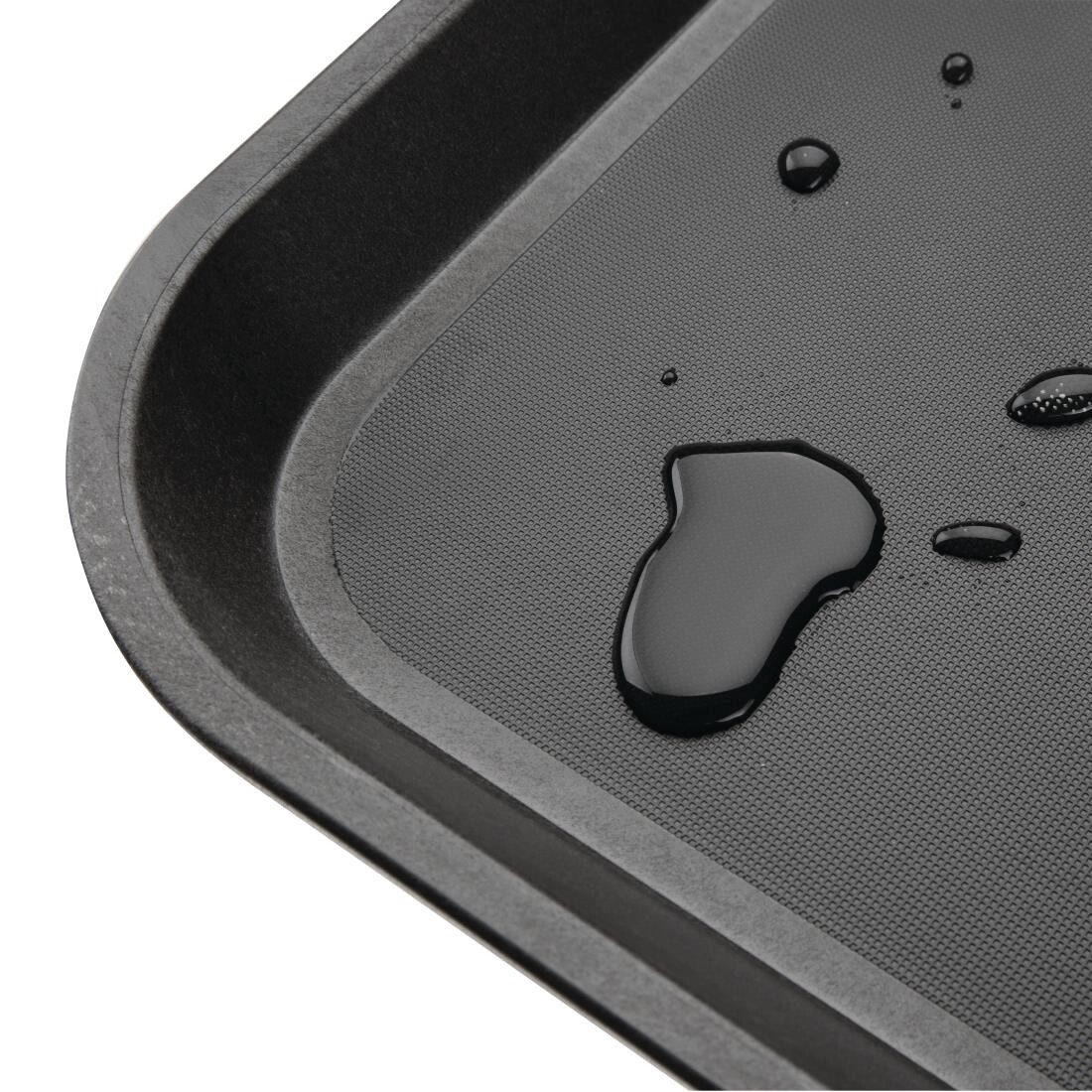 Kristallon Non-slip Tray Black 14 x 18 in