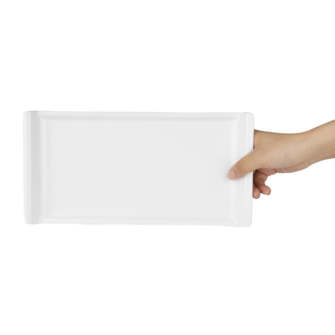 Kristallon Melamine Platter White 300 x 150mm