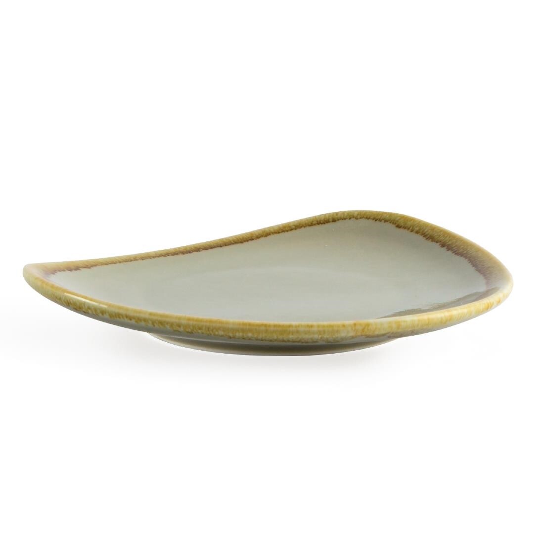 Olympia Kiln Triangular Plate Moss 165mm