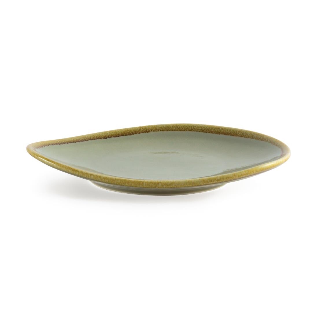 Olympia Kiln Triangular Plate Moss 230mm