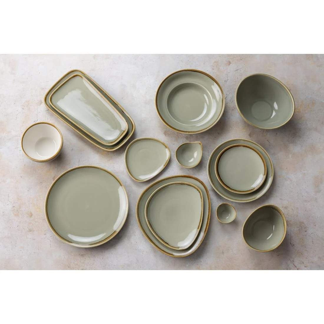 Olympia Kiln Bowl Moss 165mm