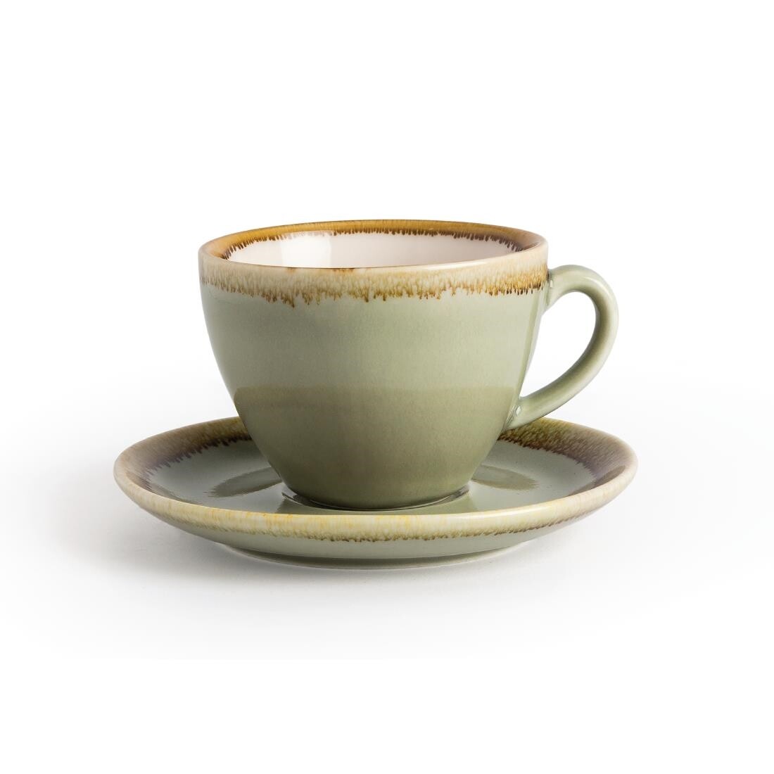 Olympia Kiln Cappuccino Cup Moss 230ml