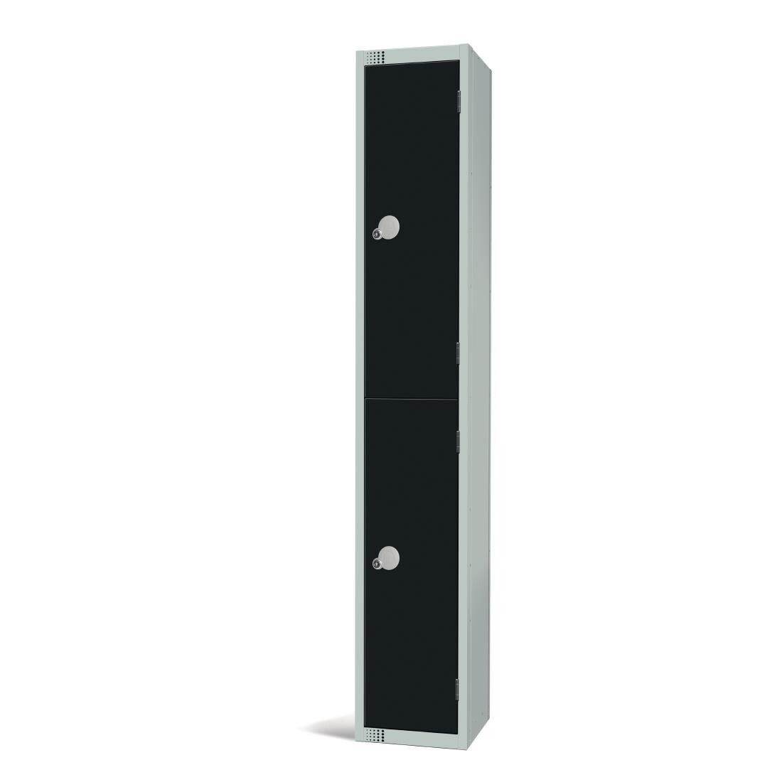 Elite Double Door Manual Combination Locker Locker Black