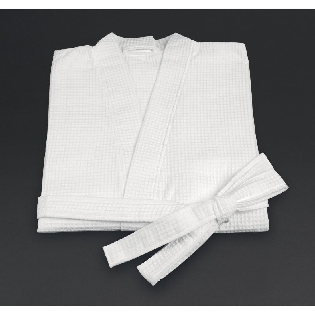 Mitre Essentials Honeycomb Bathrobe Large White