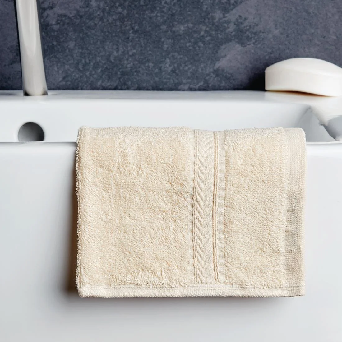 Mitre Essentials Nova Towels Cream - Image 1