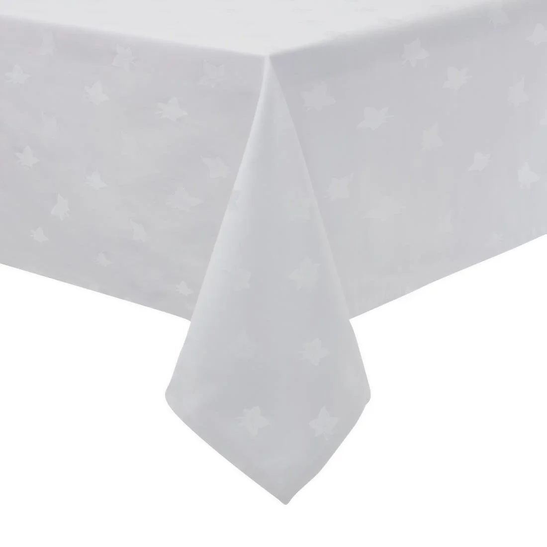 Mitre Luxury Luxor Tablecloth Ivy Leaf White - Image 1