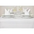 Mitre Luxury Satin Band Napkins Cotton White (10 Pack) - Image 4