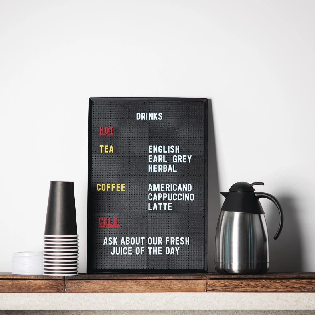 Beaumont Peg Board 20mm Letters 540 Characters White