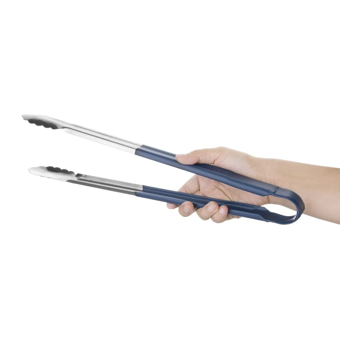 Hygiplas Colour Coded Serving Tong Blue - 405mm - Image 2