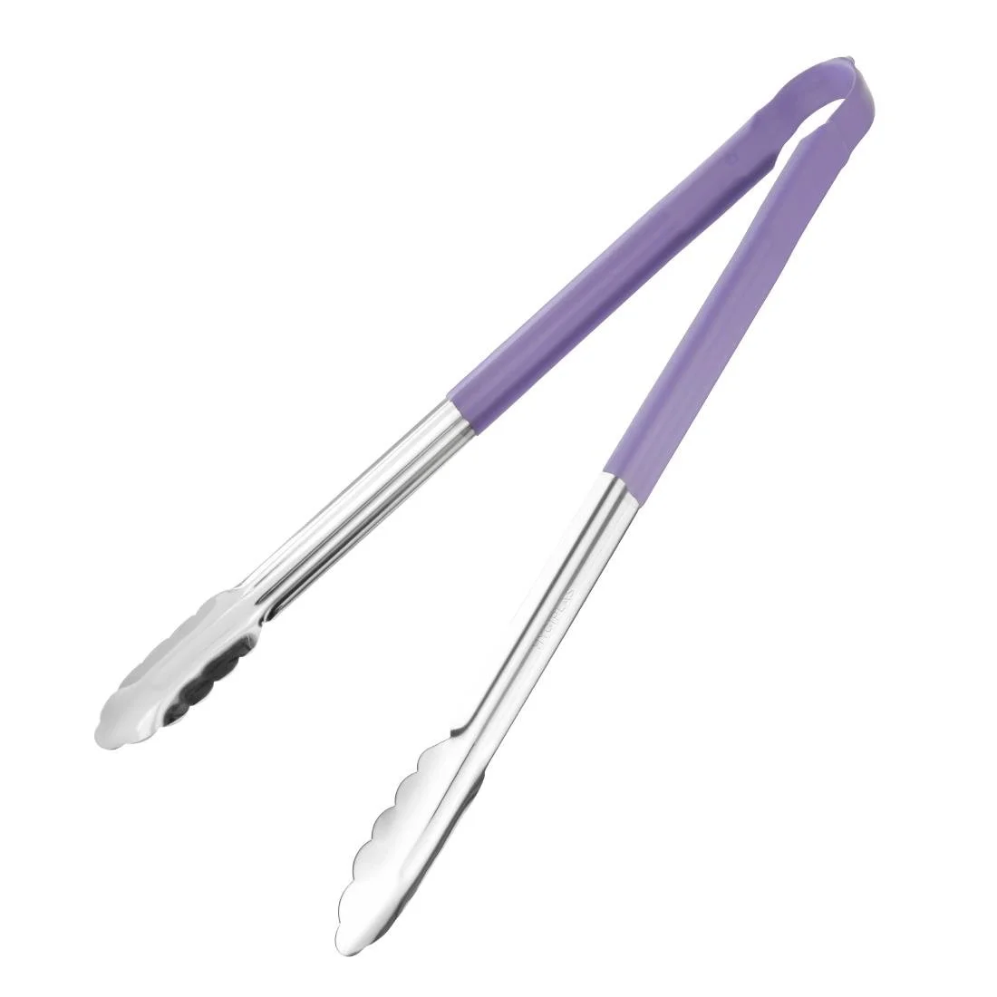 Hygiplas Colour Coded Serving Tong Purple - 405mm - Image 1