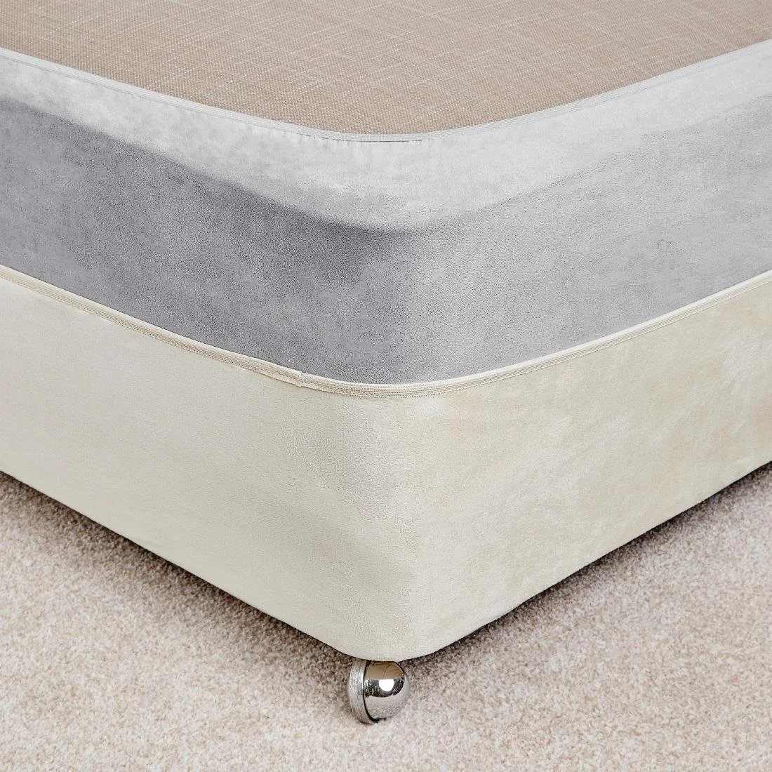 Mitre Essentials Divan Bed Base Wrap Oatmeal - Image 2